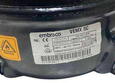 Embraco 230V 40 - 150Hz Inverter Kompresör R600a VEMX 5C - 3