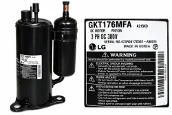 LG GKT176MFA R410A 3 Faz DC 380V Klima Kompresörü – 2. El Orijinal - LG