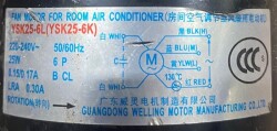 YSK25-6L Klima Fan Motoru YSK25-6K - 2